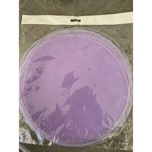 20 Lavender Lilac with iridescent edge 9.5" Round Solid Organza Wrap Favors